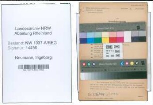 Entnazifizierung Ingeborg Neumann , geb. 29.04.1906 (Studienraetin)