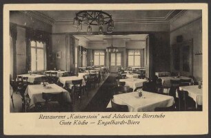 Ansichtskarte „Altdeutsche Bierstube“, Belle-Alliance-Straße