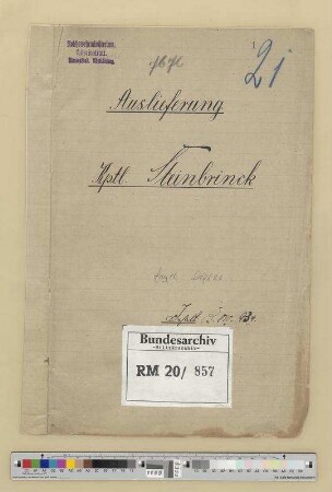 Fall Kapitänleutnant a. D. Otto Steinbrinck