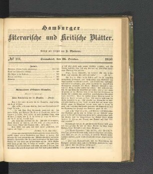 No. 111. 26. Oktober 1850