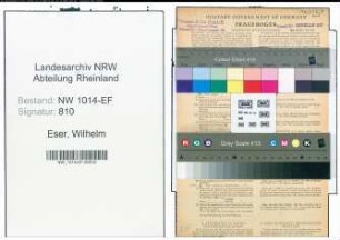 Entnazifizierung Wilhelm Eser , geb. 24.01.1910 (Schlosser)