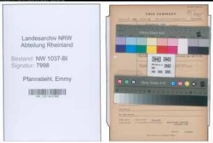 Entnazifizierung Emmy Pfannstiehl , geb. 01.05.1894 (Lehrerin)