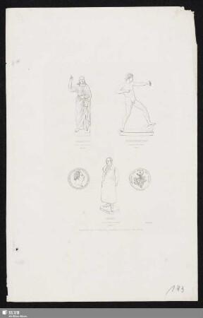 Christus / Bogenschütze / Göthe