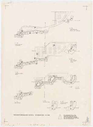 Siedlung Weinberg, Kassel: Grundriss 1:500