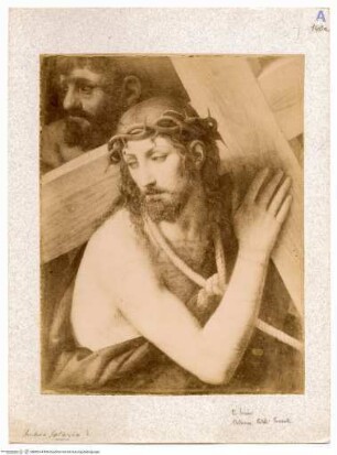 Christi Begegnung mit seiner Mutter am Kreuzweg, Kreuztragender Christus