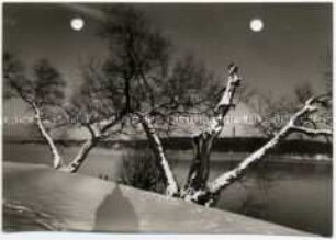 Berlin, Havel und Kaiser-Wilhelm-Turm im Winter