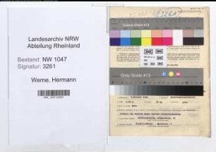 Entnazifizierung Hermann Werne , geb. 02.10.1898 (Buergermeister)