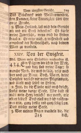 Von der Ewigkeit.