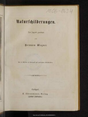 Naturschilderungen : der Jugend gewidmet