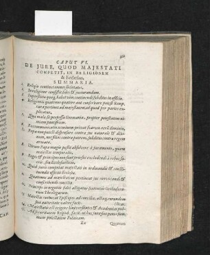 Caput VI. De Iure, Quod Maiestati Competit, In Religionem & Ecclesias.