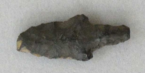 Arrowhead made from obsidian