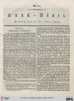 Nr. 101-105 (17. Dezember - 31. Dezember 1821)