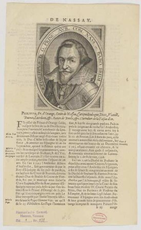 Bildnis von Philippvs Comes Nassaviae