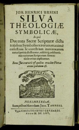 Silva Theologiae Symbolicae