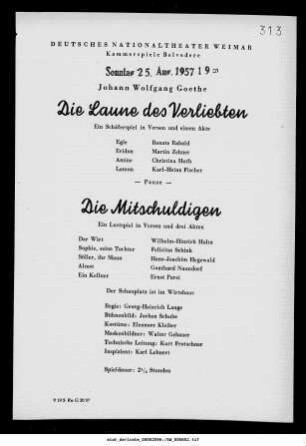 Die Laune des Verliebten