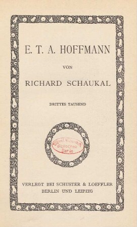 E. T. A. Hoffmann