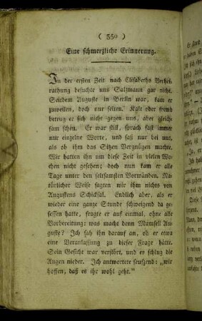 Eine schmerzliche Erinnerung.