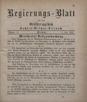 Nr. 11 : 2. Juni 1866