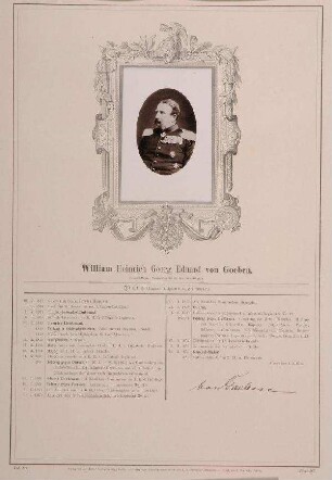 Bildnis von William von Goeben (1818-1902 )