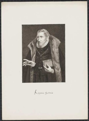 Icones Professorum Marpurgensium — Bildnis des Regnerus Sixtinus (1543-1617)