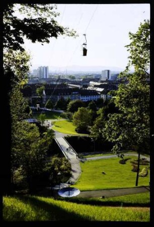 Freiburg: Schlossberghang, Richtung Stadtgarten