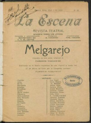 Melgarejo : comedia en tres actos