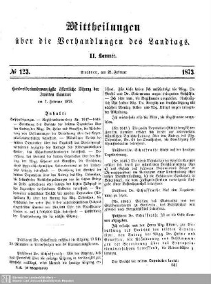 123. Sitzung