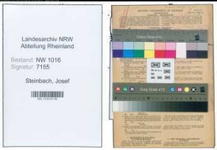Entnazifizierung Josef Steinbach , geb. 08.02.1894 (Spark.rendant)
