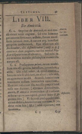 Liber VIII. De Amicitia