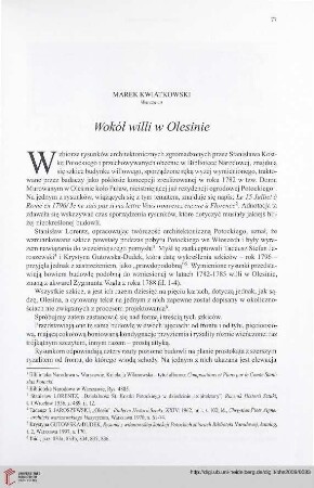 71: Wokół willi w Olesinie : =