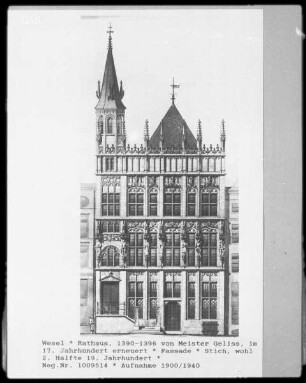 Wesel (Kreis Rees), Rathaus, Fassade