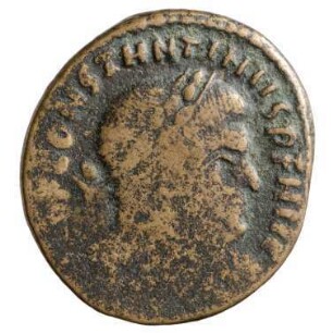 Münze, Follis, Aes 3, 314 - 315 n. Chr.