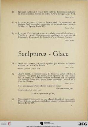 Sculptures – glace (Nr. 68-70)