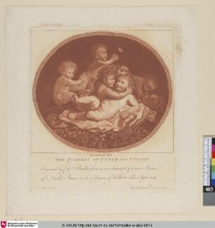 The quarrel of Cupid and Psyche