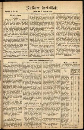 Zweite Ausgabe vom Mittwoch, den 06. Dezember 1876.