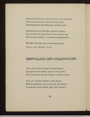 Griffolino der Goldmacher (Hölle XXIX, 85 - 123) : [SW X/XI: keine Sigle]; [SW X/XI, S. 43-44/173]