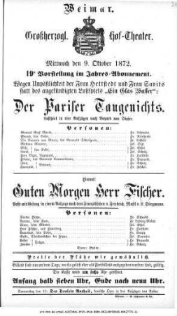 Guten Morgen Herr Fischer