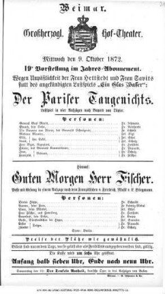 Guten Morgen Herr Fischer