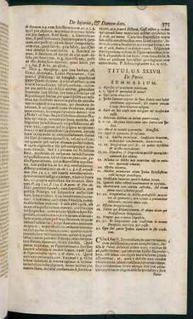 375-399, Titulus XXXVII. De poenis - Titulus XXXVIII. De poenitentiis & remissionibus