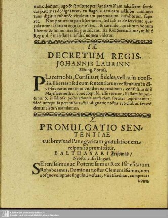 Decretum Regis Johannis Laurinn
