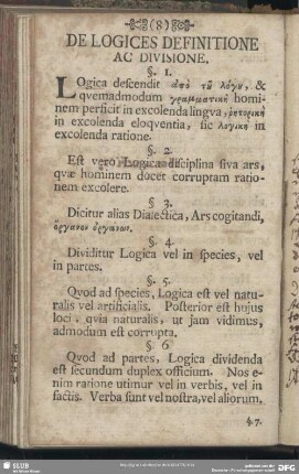De Logices Definitione Ac Divisione