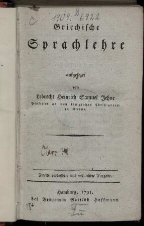 Griechische Sprachlehre