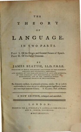 The Theory of Language