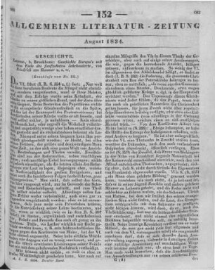 Raumer, F. v.: Geschichte Europas seit dem Ende des funfzehnten Jahrhunderts. Bd. 1-3. Leipzig: Brockhaus 1832-34