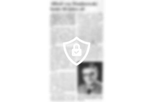 [Name maskiert] Drombrowski heute 60 Jahre alt