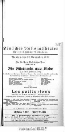 Die Gärtnerin aus Liebe (La finta giardiniera)