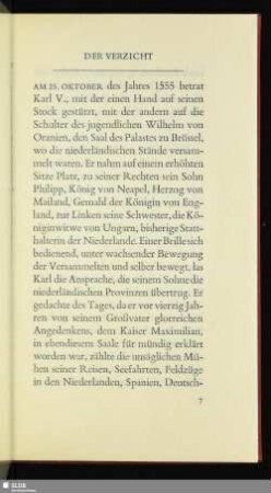 Der Verzicht