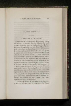 Chapitre Quinzieme