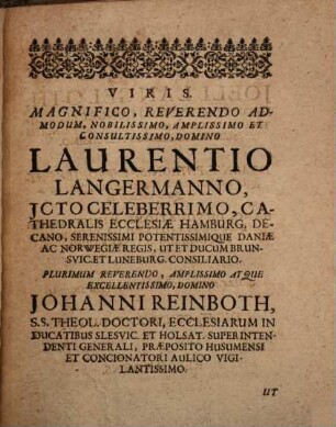 Disp. theol. de vocatione ministrorum ecclesiarum Augustanae Confessioni addictarum