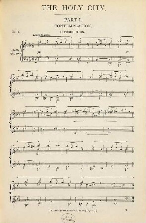The holy city : a sacred cantata ; (Op. 36)
